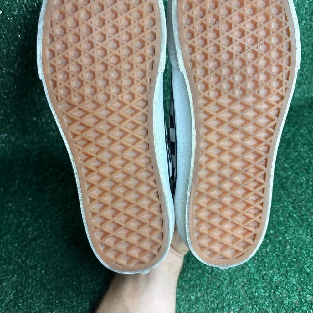 Vans Old Skool Checkerboard Womens Size 8 Black White Platform Shoes Sneakers - Picture 10 of 12